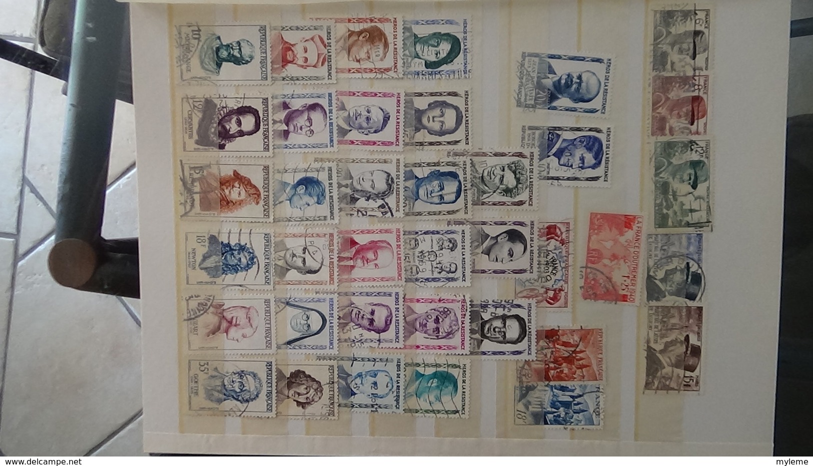 Collection France oblitéré dont carnets croix rouge de 1954 + CA. PORT OFFERT DES 50 EUROS D'ACHATS. Voir commentaires