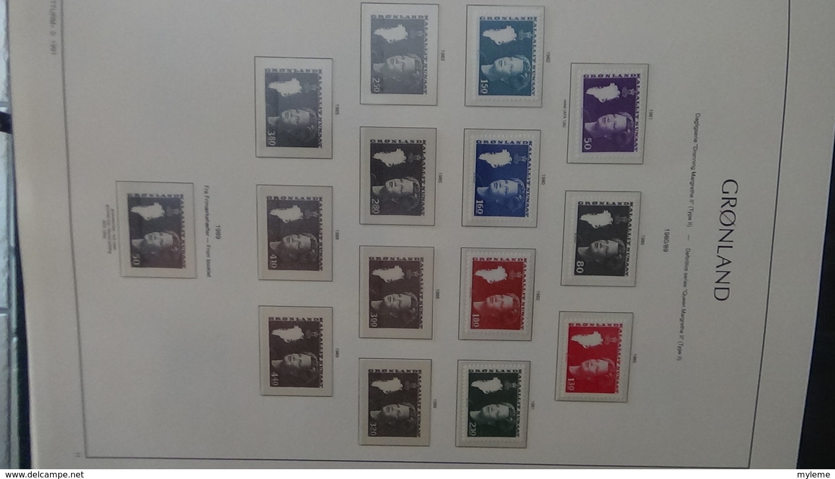 Collection de timbres et blocs ** du Groendland. PORT OFFERT DES 50 EUROS D'ACHATS. Voir commentaires