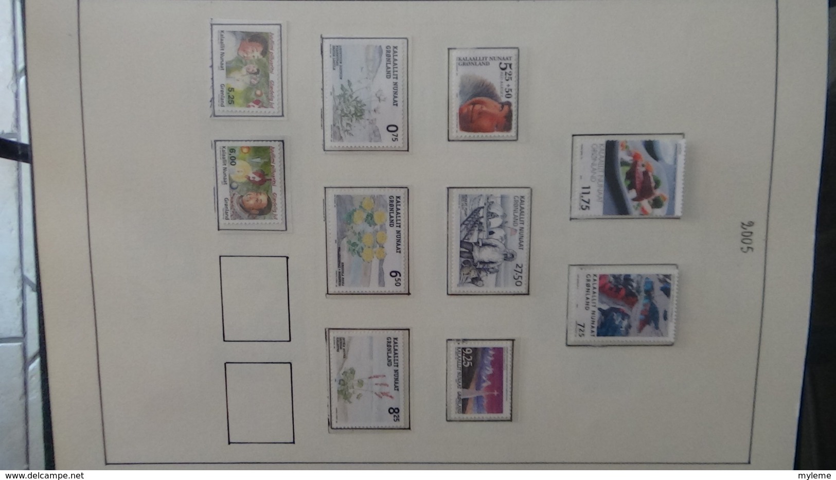 Collection de timbres et blocs ** du Groendland. PORT OFFERT DES 50 EUROS D'ACHATS. Voir commentaires