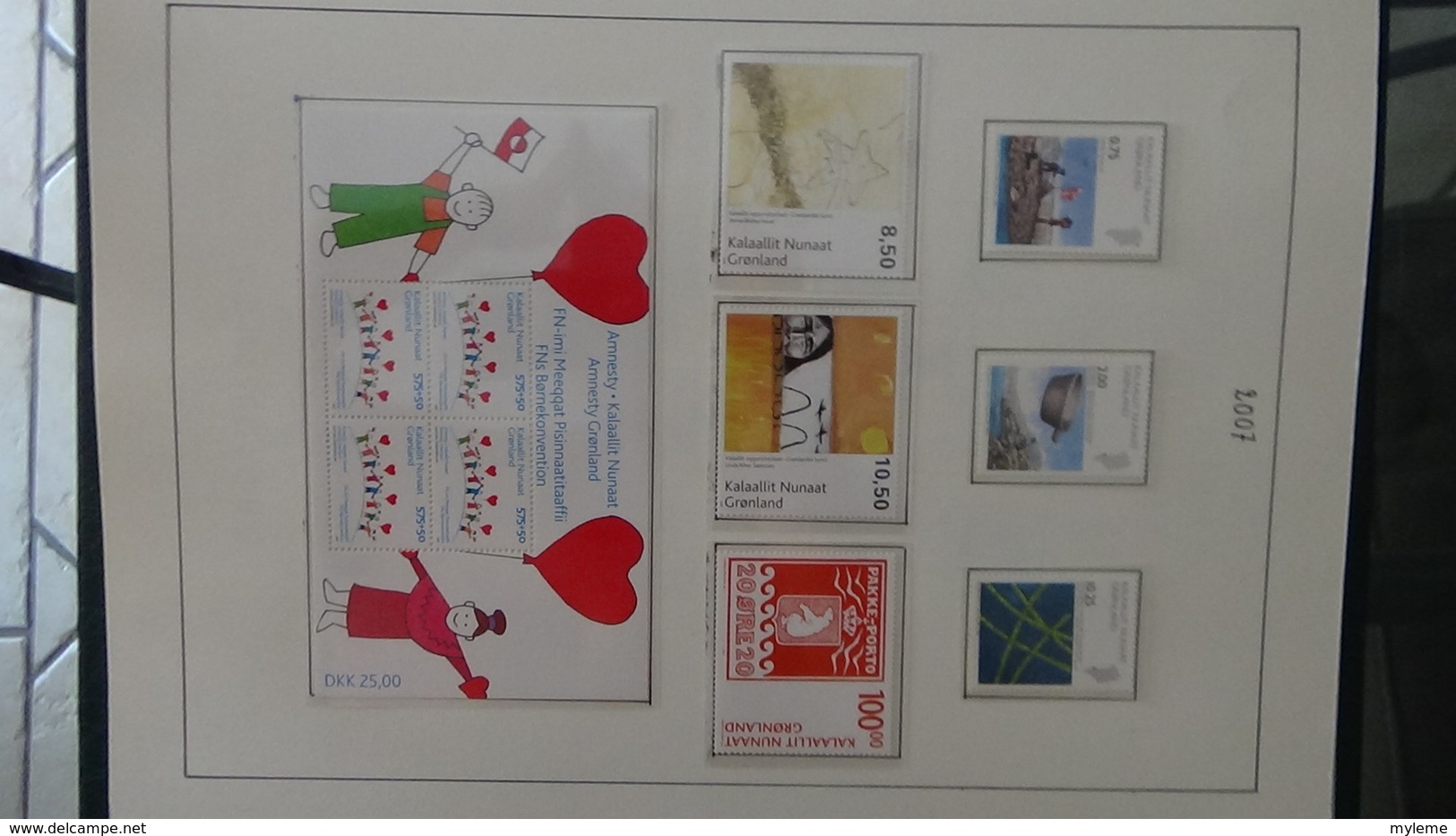 Collection de timbres et blocs ** du Groendland. PORT OFFERT DES 50 EUROS D'ACHATS. Voir commentaires