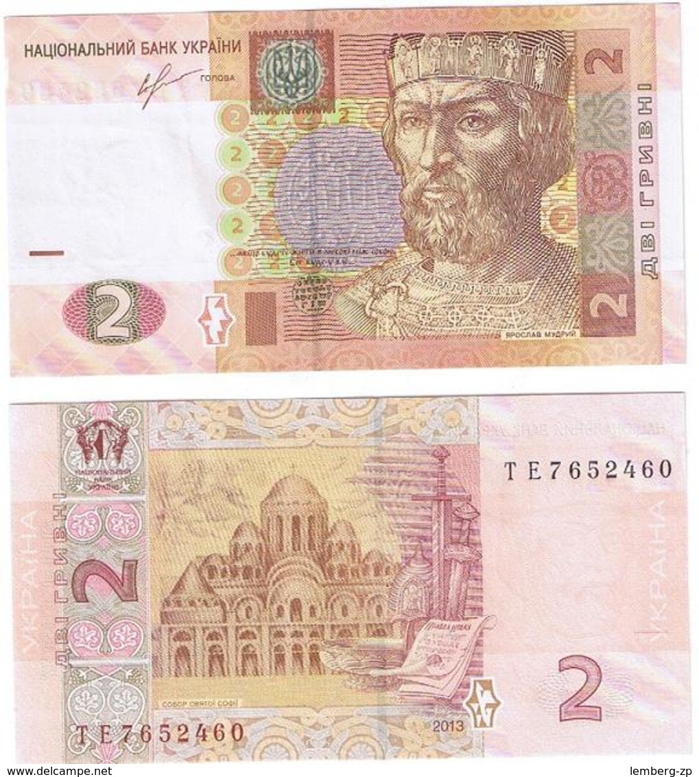 Ukraine - 10 Pcs X 2 Hryvni 2013 UNC Lemberg-Zp - Ukraine