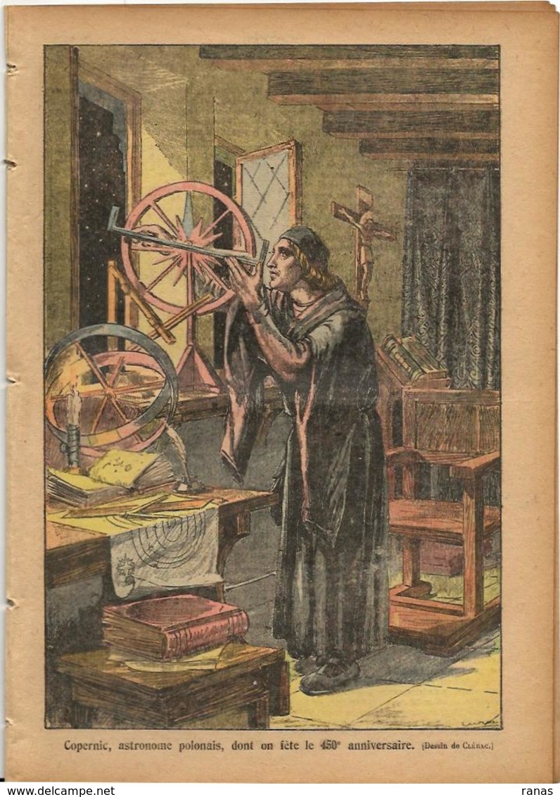 Perse Chasse à L'ours Copernic Pologne Astronomie Le Pélerin N° 2402 De 1923 - Other & Unclassified