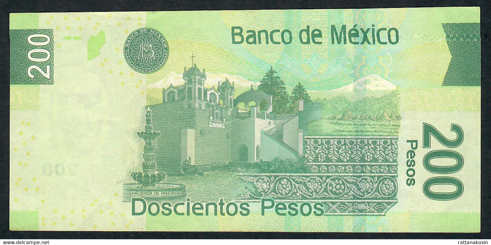 MEXICO  P125i 200 PESOS 24.6.2011 Serie AE  VF NO P.h. ! - Mexique
