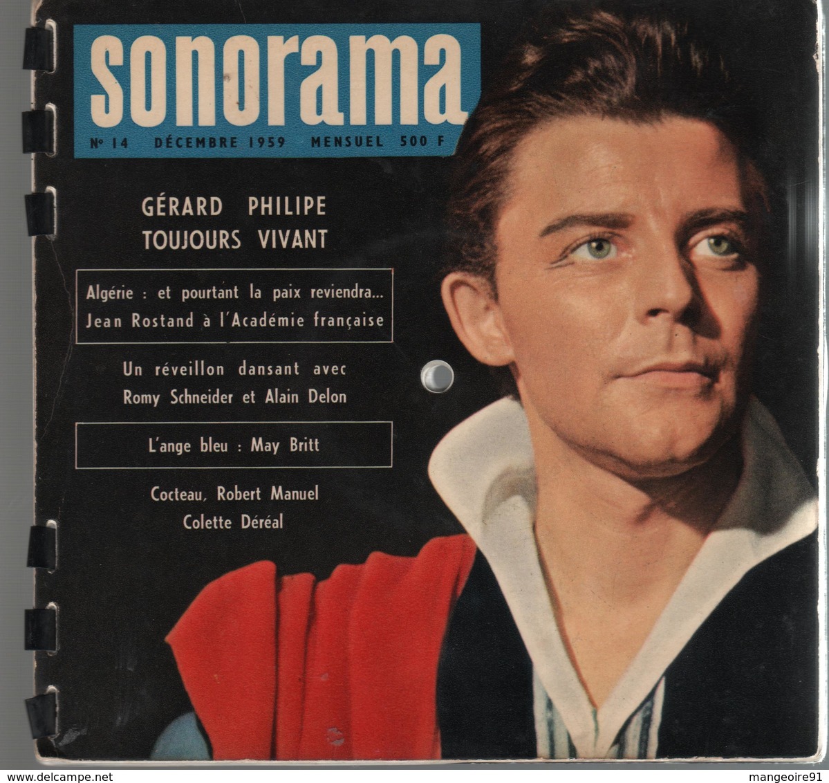 Sonorama Magazine N° 14 Décembre 1959 Gérard Philippe - Formatos Especiales