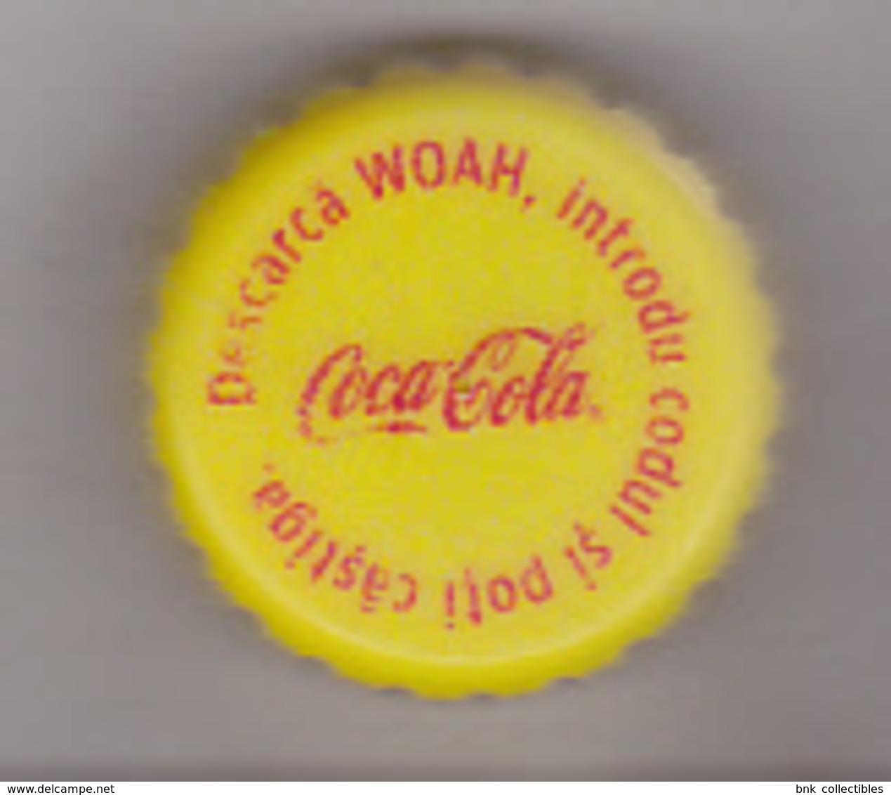 Romania Coca Cola Cap - Plastic Cap - Woah - Soda