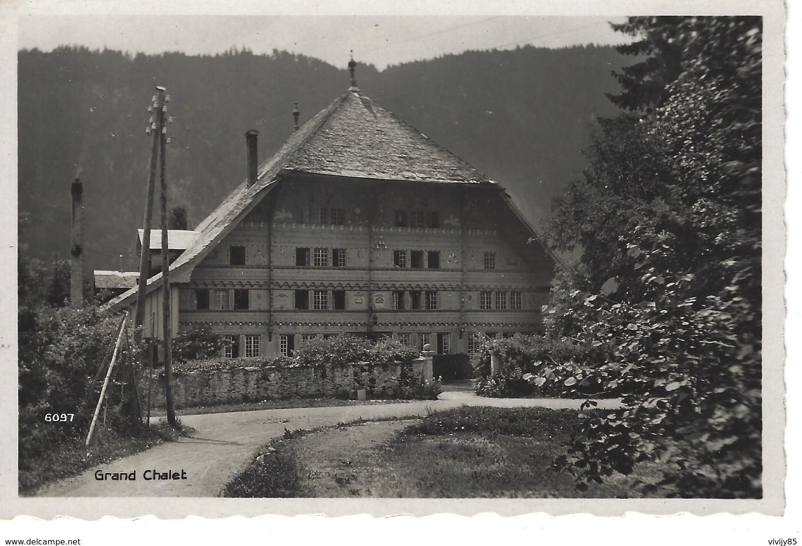 ROSSINIERES - ( SUISSE ) - T.Belle Vue De La Pension Du " Grand Châlet " - Rossinière