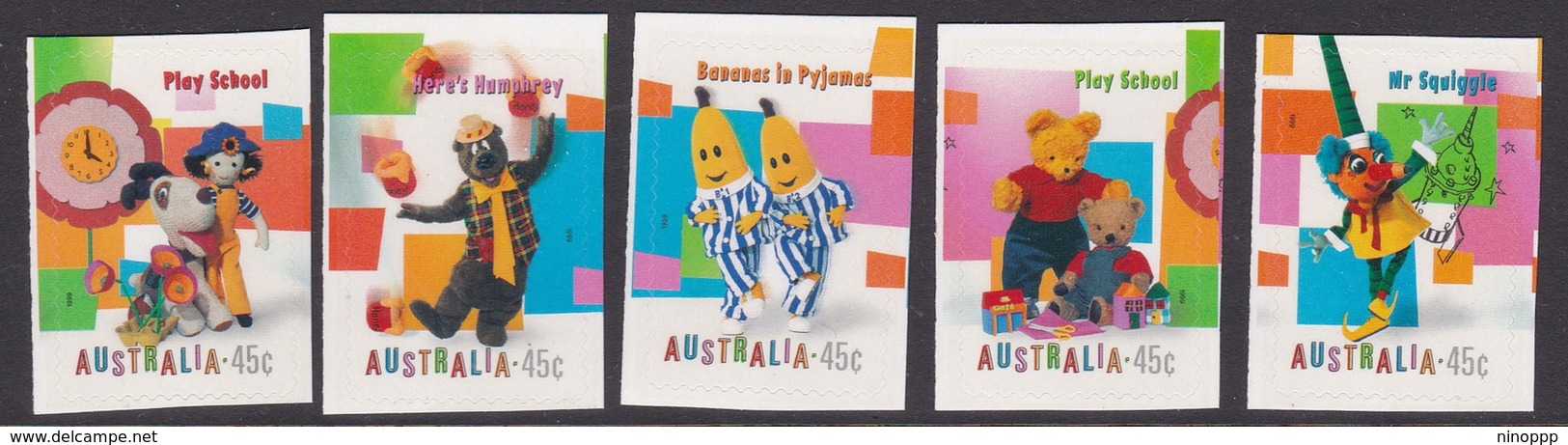 Australia ASC 1743c-1747c 1999 Children's TV, From Booklet, Mint Never Hinged - Mint Stamps