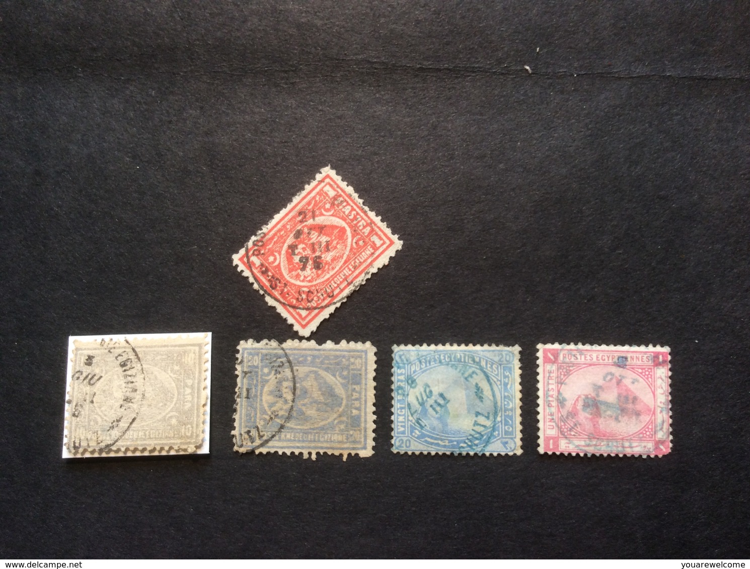 Egypt „ST SCHUTZ 1876“ Cds Rare Classic Period Postmark Smith 500 Points (Egypte - 1866-1914 Ägypten Khediva