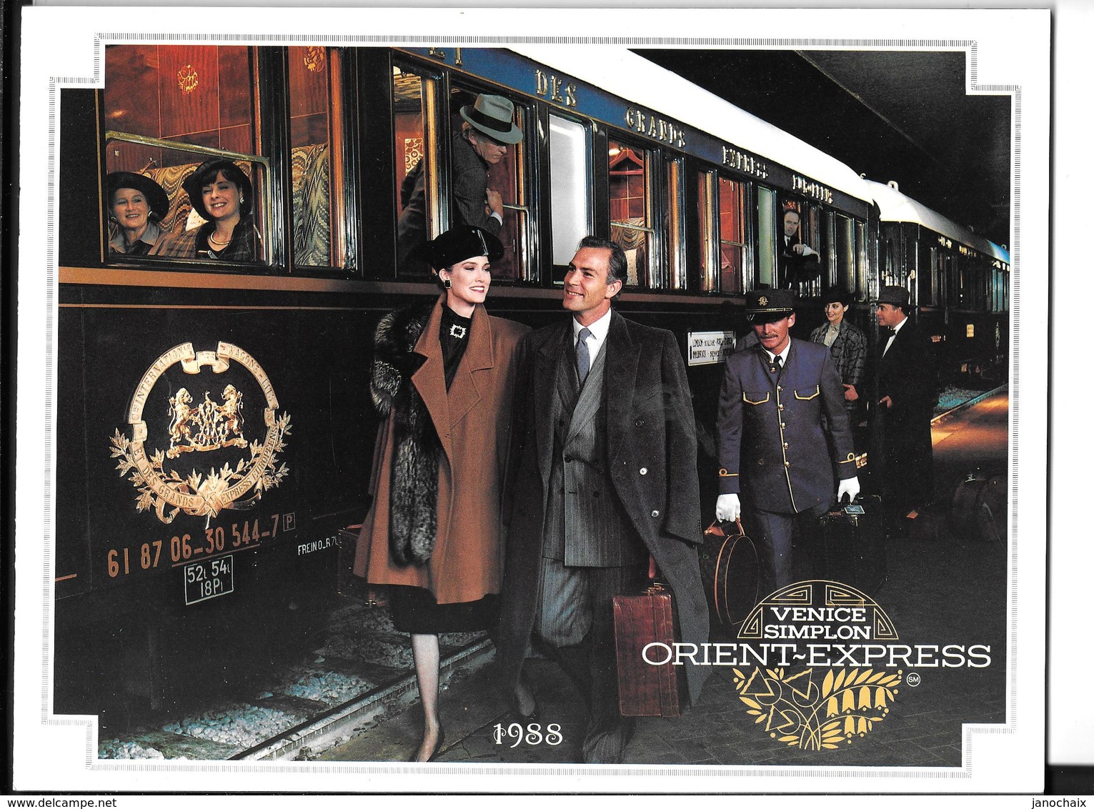 Brochure Promotionnelle VSOE Venice Simplon Orient Express 1988 (Wagons Lits,CIWL,sncf,chemin De Fer,trains - Europe