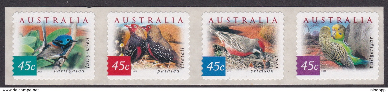 Australia ASC 1932b-1935b 2001 Desert Birds, Pemara 1 K Peel And Stick, Mint Never Hinged - Mint Stamps
