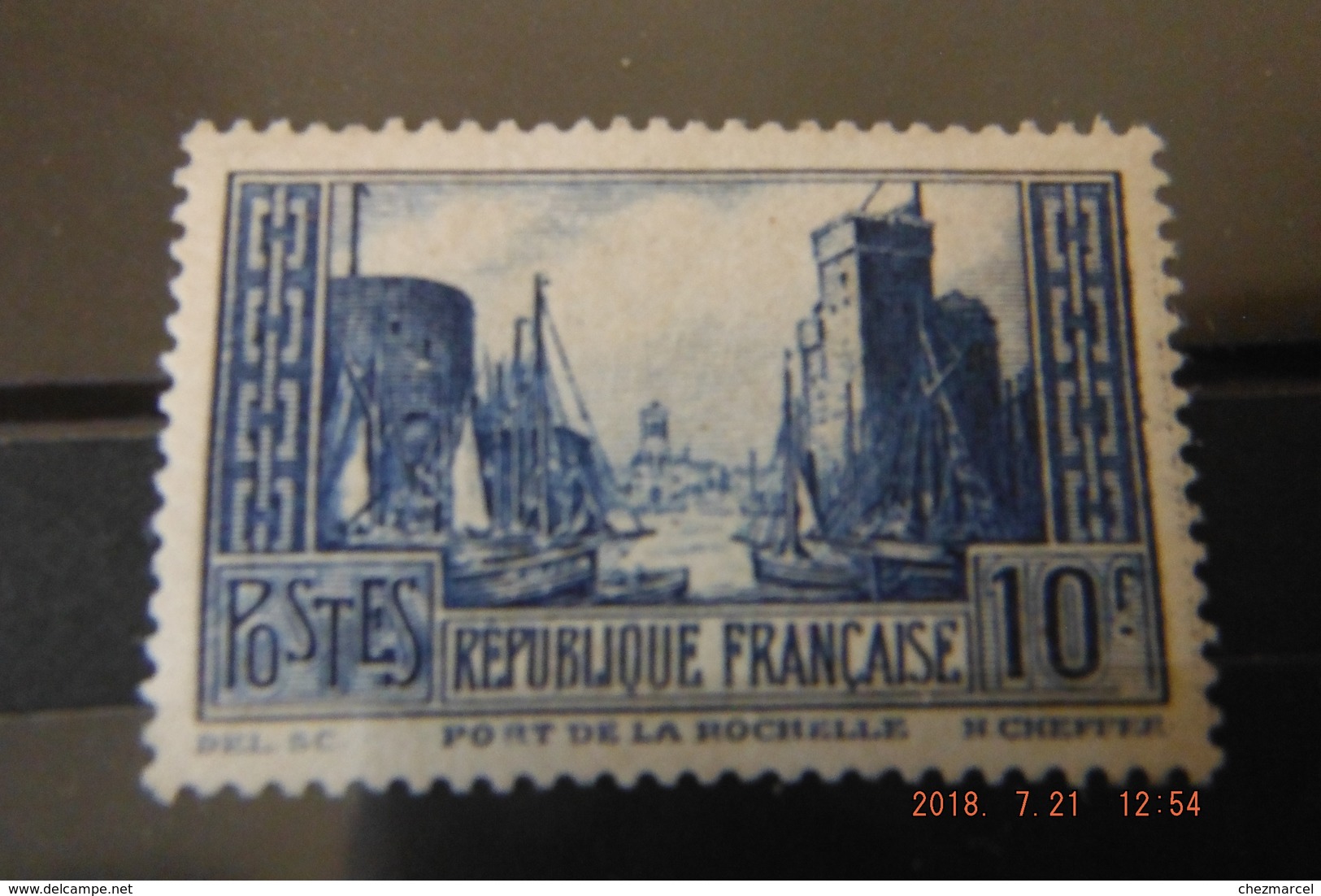 N261 Neuf**(trait Du Cadre Du 10f Interrompue-bas Droite) Port De La Rochelle ..voir Scans Valeurs++++ - Unused Stamps