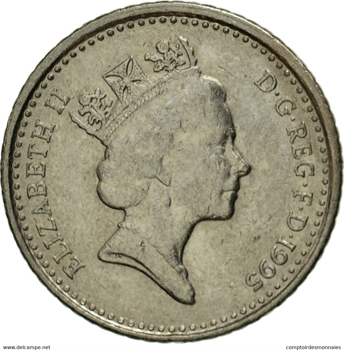 Monnaie, Grande-Bretagne, Elizabeth II, 5 Pence, 1995, TTB, Copper-nickel - 5 Pence & 5 New Pence