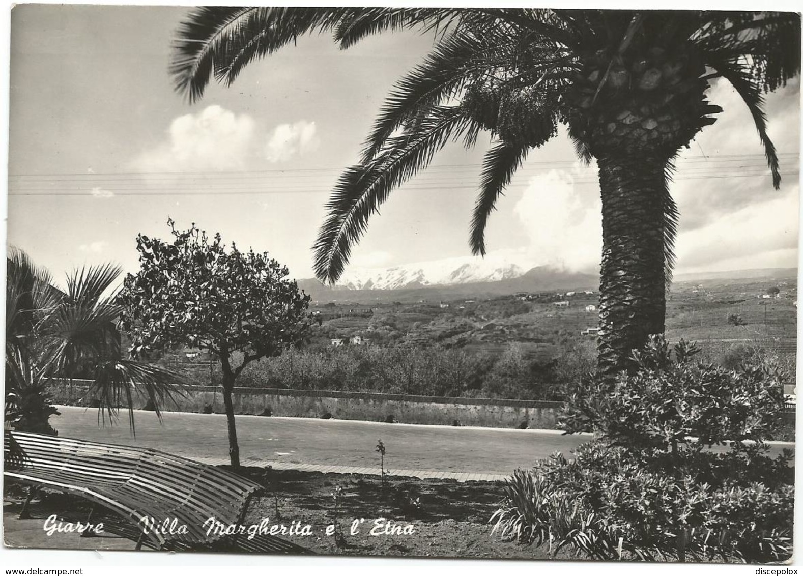 X3669 Giarre (Catania) - Villa Margherita E L'Etna - Panorama / Viaggiata 1954 - Autres & Non Classés