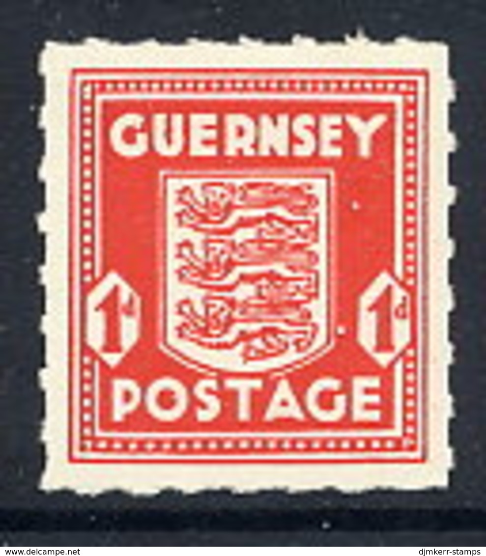 GUERNSEY 1941 Arms 1d. Definitive MNH / **. Michel 2u - Occupazione 1938 – 45