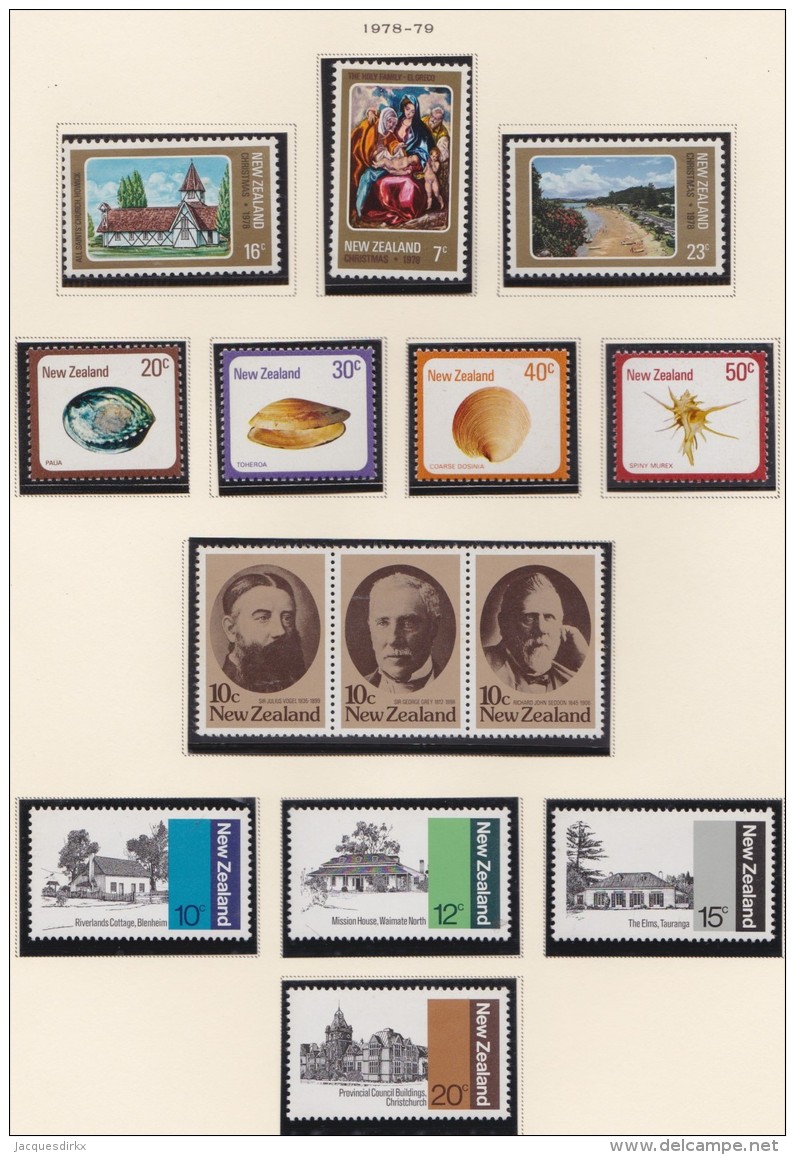 New Zealand    .     SG   .   Page With Stamps        **   .     MNH    .   /   .     Postfris - Ongebruikt