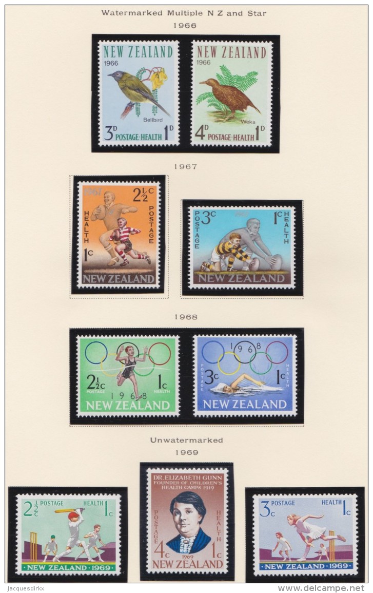 New Zealand    .     SG   .   Page With Stamps        **   .     MNH    .   /   .     Postfris - Ungebraucht