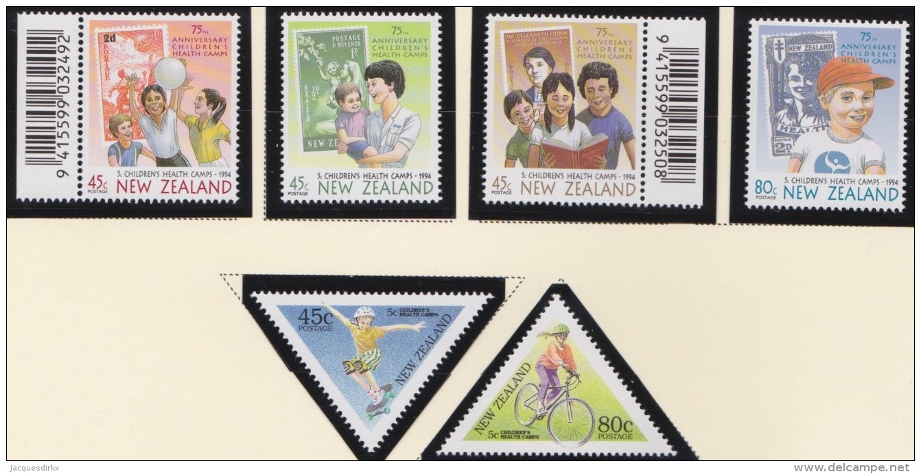 New Zealand    .     SG   .   6  Stamps      .           **   .     MNH    .   /   .     Postfris - Ongebruikt