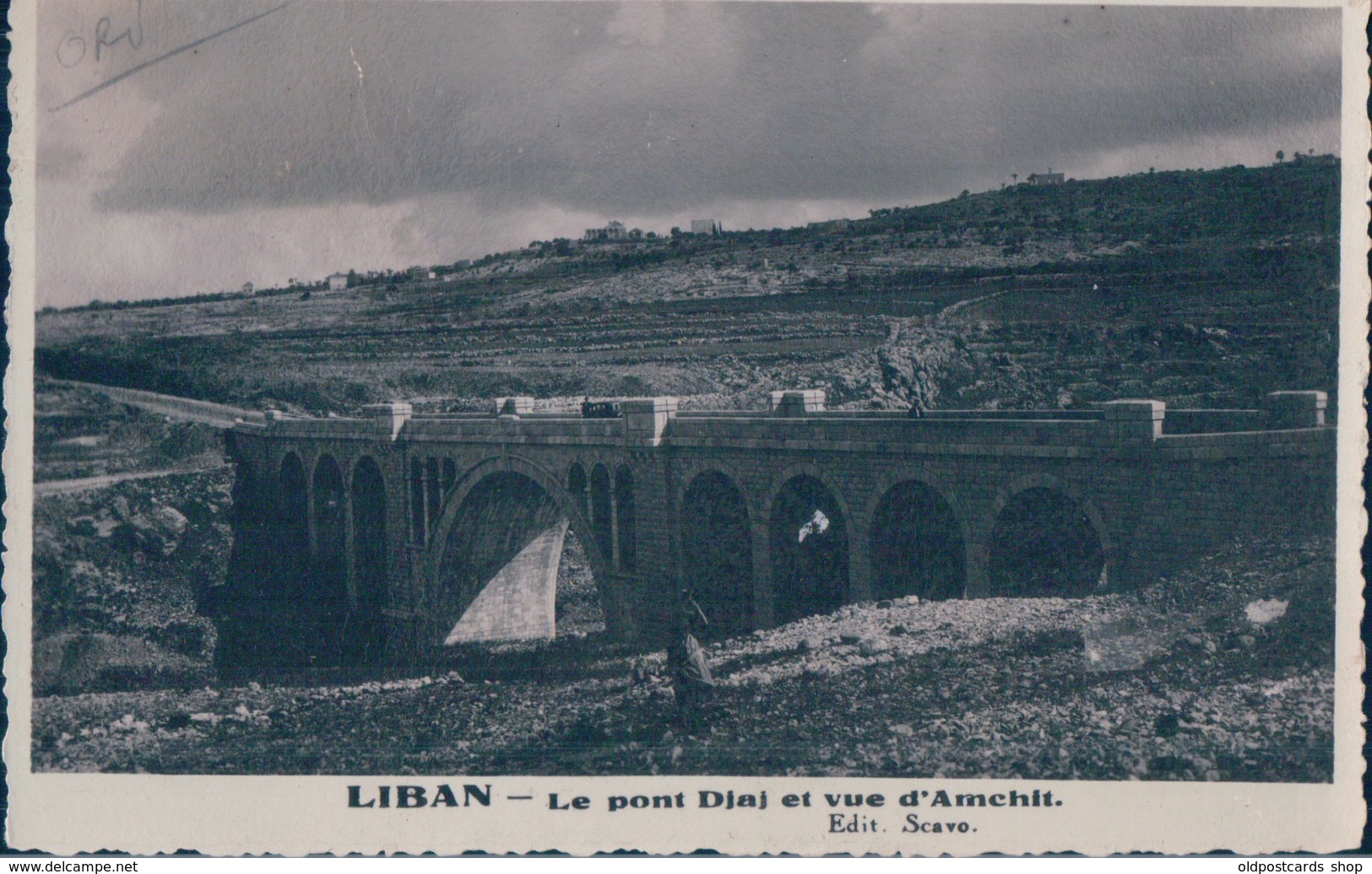 POSTAL LIBAN - LE PONT DJAJ ET VUE D AMCHIT - EDIT SCAVO - LIBANO - Líbano