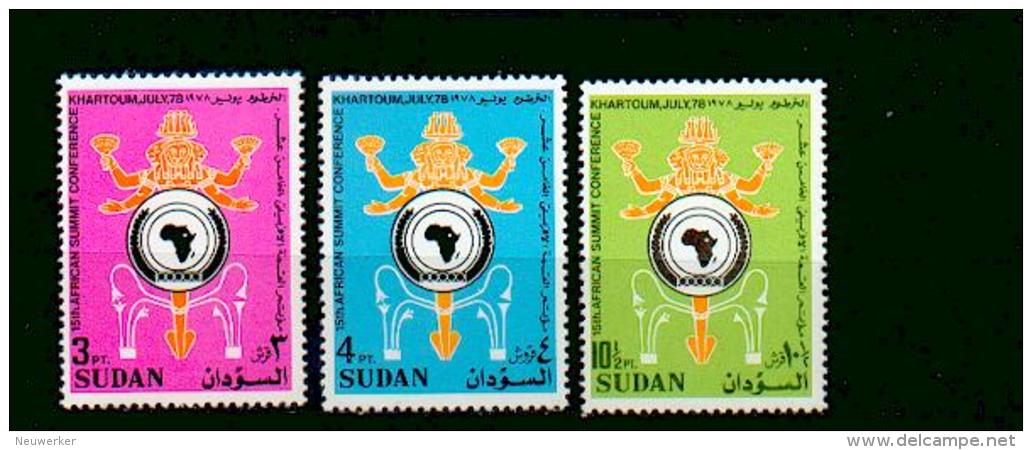 Sudan - MICHEL Nr. 349/351 Postfrisch / ** / Mnh  [U4-SDN28] - Sudan (1954-...)