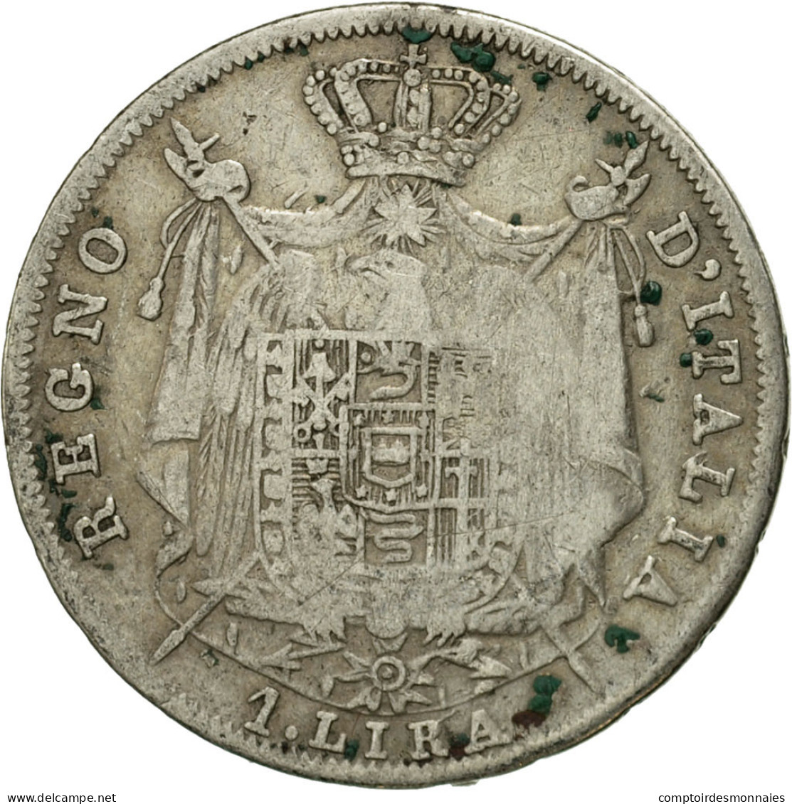 Monnaie, États Italiens, KINGDOM OF NAPOLEON, Napoleon I, Lira, Milan, TB - Monete Feudali