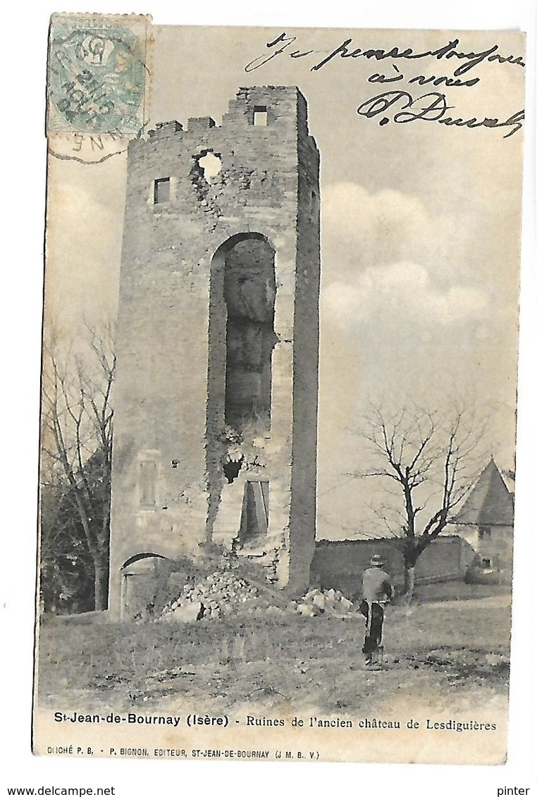 SAINT JEAN DE BOURNAY - Ruines De L'ancien Château De Lesdiguières - Saint-Jean-de-Bournay