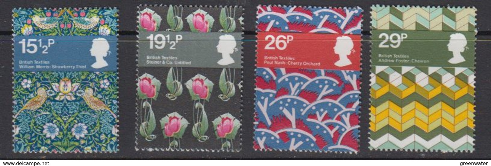 Great Britain 1982 British Textiles 4v ** Mnh (39911) - Cartas Máxima