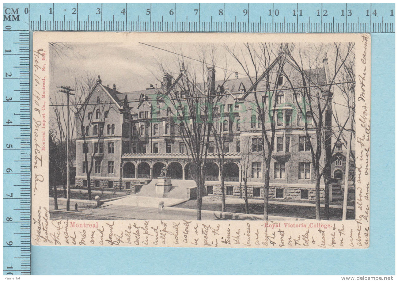 Montreal Quebec - Royal Victoria College "Mc Gill" , College For Women, Used In 1908, CPA Post Card Carte Postale - Ecoles