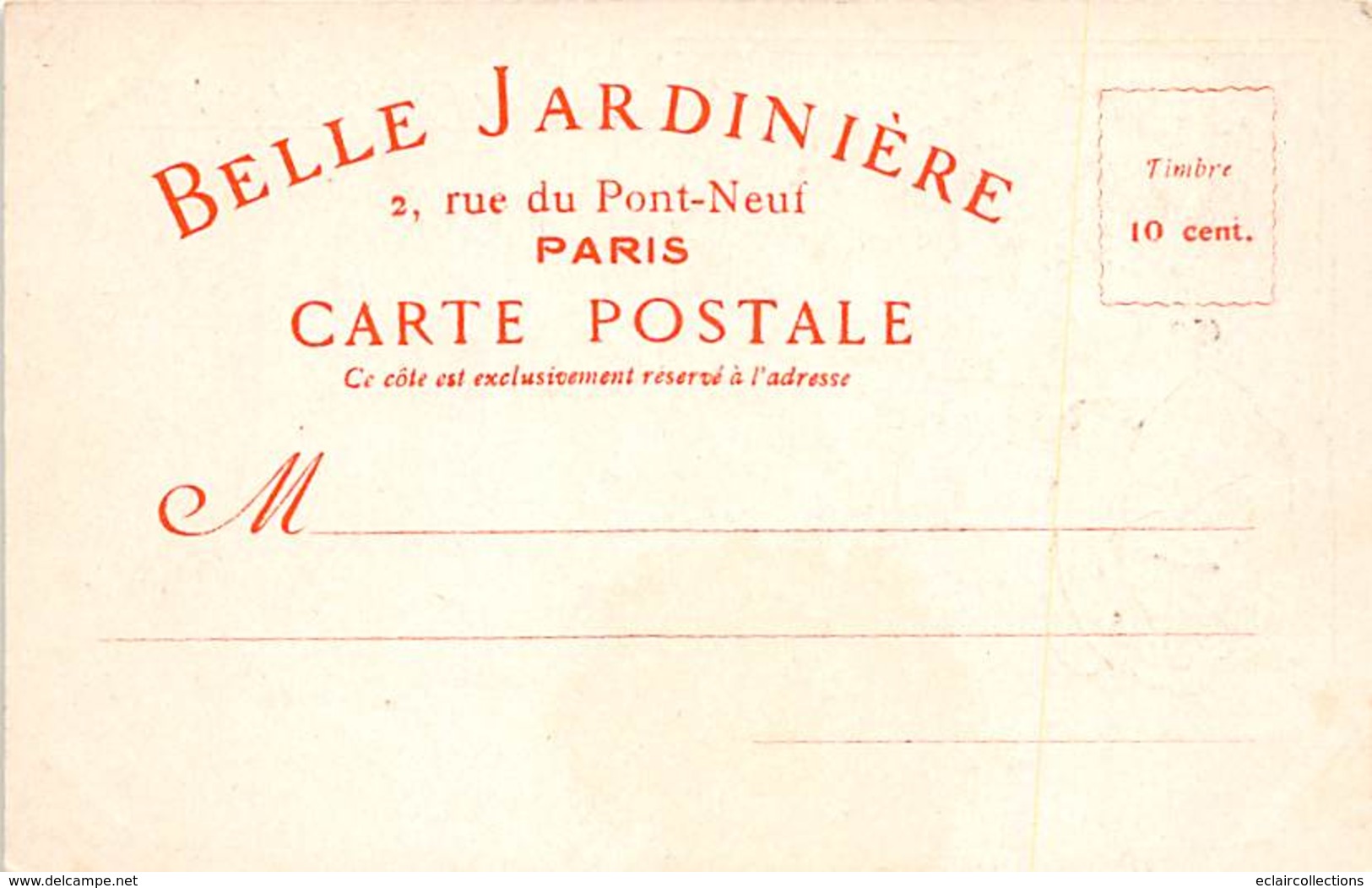 Thème Publicité:     Paris 75   Belle Jardinière . Henry IV. Château De  St Germain       (voir Scan) - Autres & Non Classés