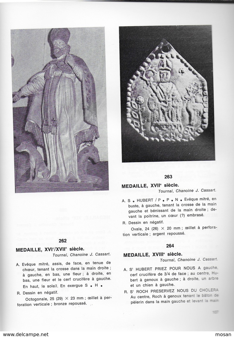 Saints Populaires Dans Le Diocèse De Tournai. Exposition En 1975 -Attributs - Dévotion - Médaille - Statue.... - Belgique