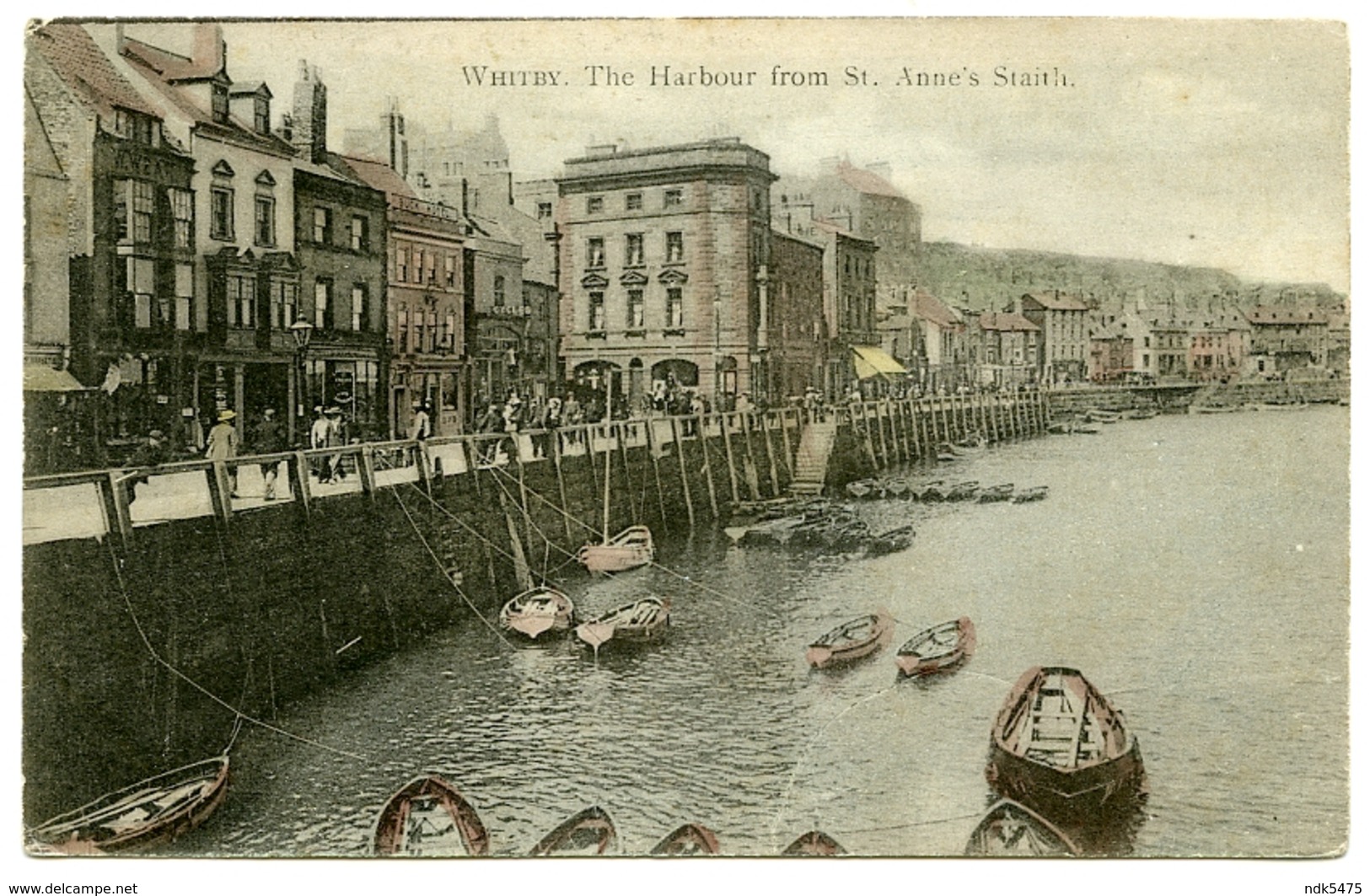 WHITBY : THE HARBOUR FROM ST. ANNE'S STAITH - Whitby