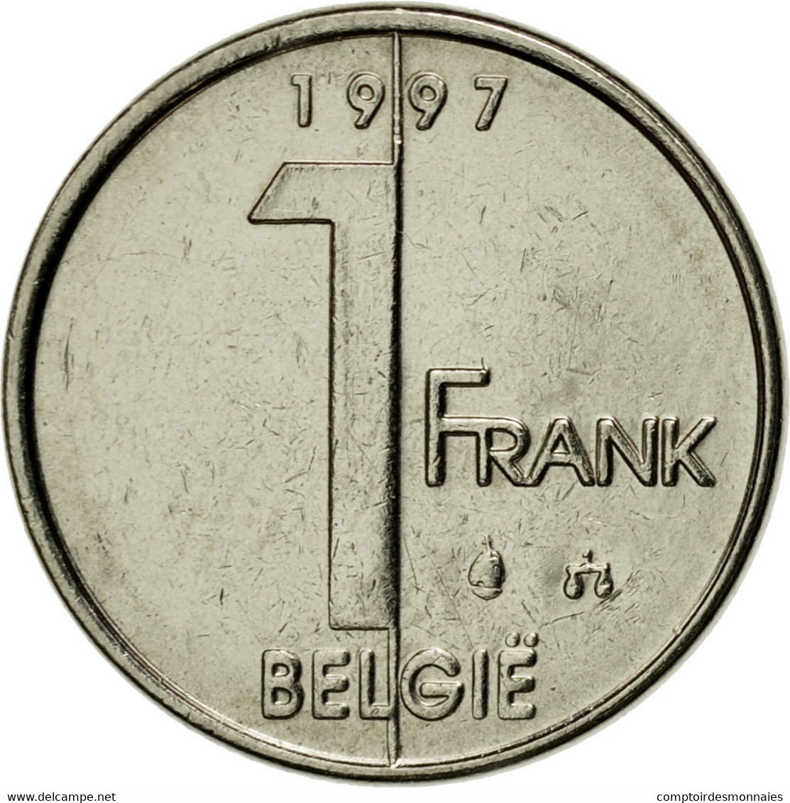 Monnaie, Belgique, Albert II, Franc, 1997, Bruxelles, SUP, Nickel Plated Iron - 1 Frank