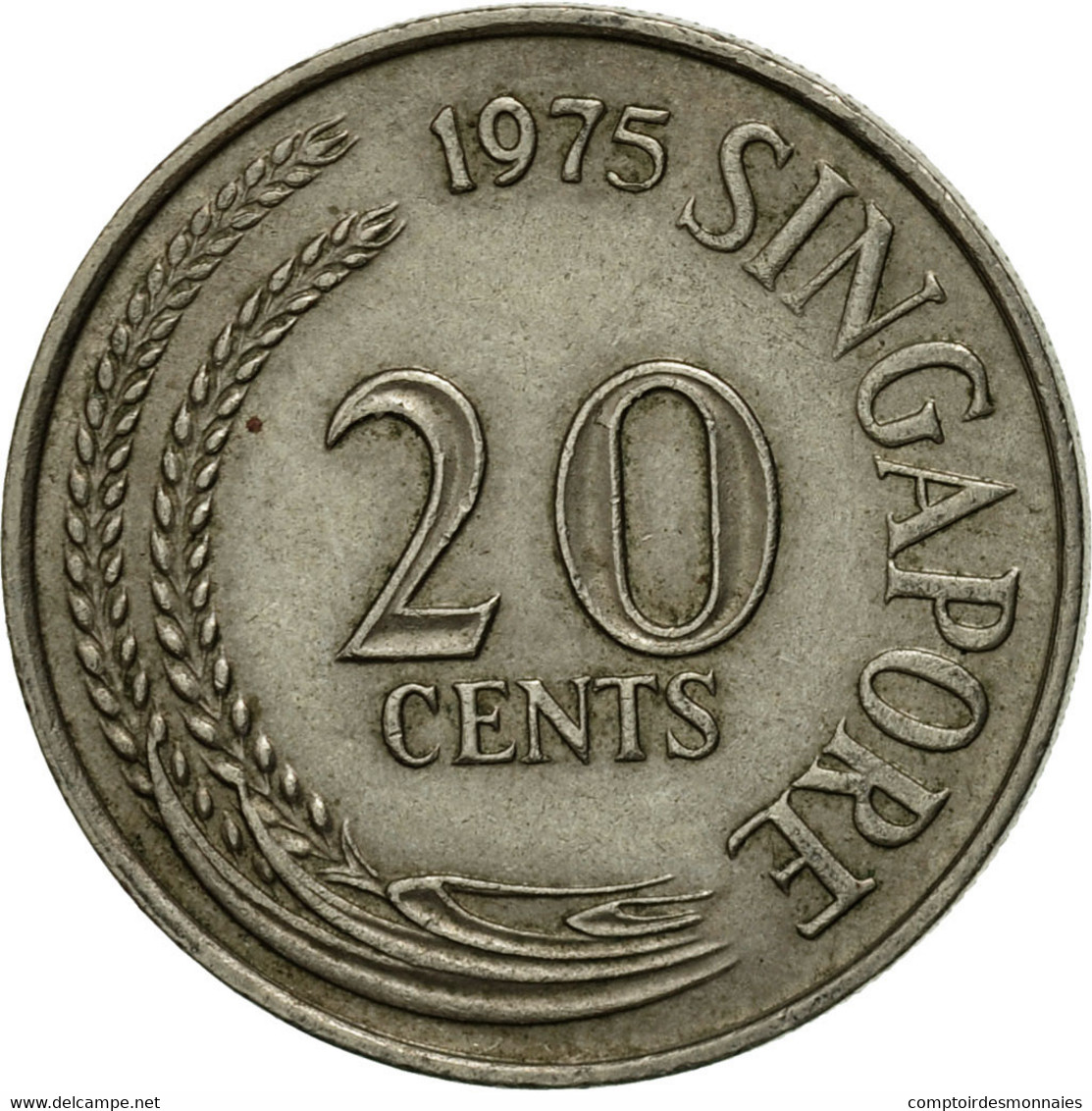 Monnaie, Singapour, 20 Cents, 1975, Singapore Mint, TTB, Copper-nickel, KM:4 - Singapur