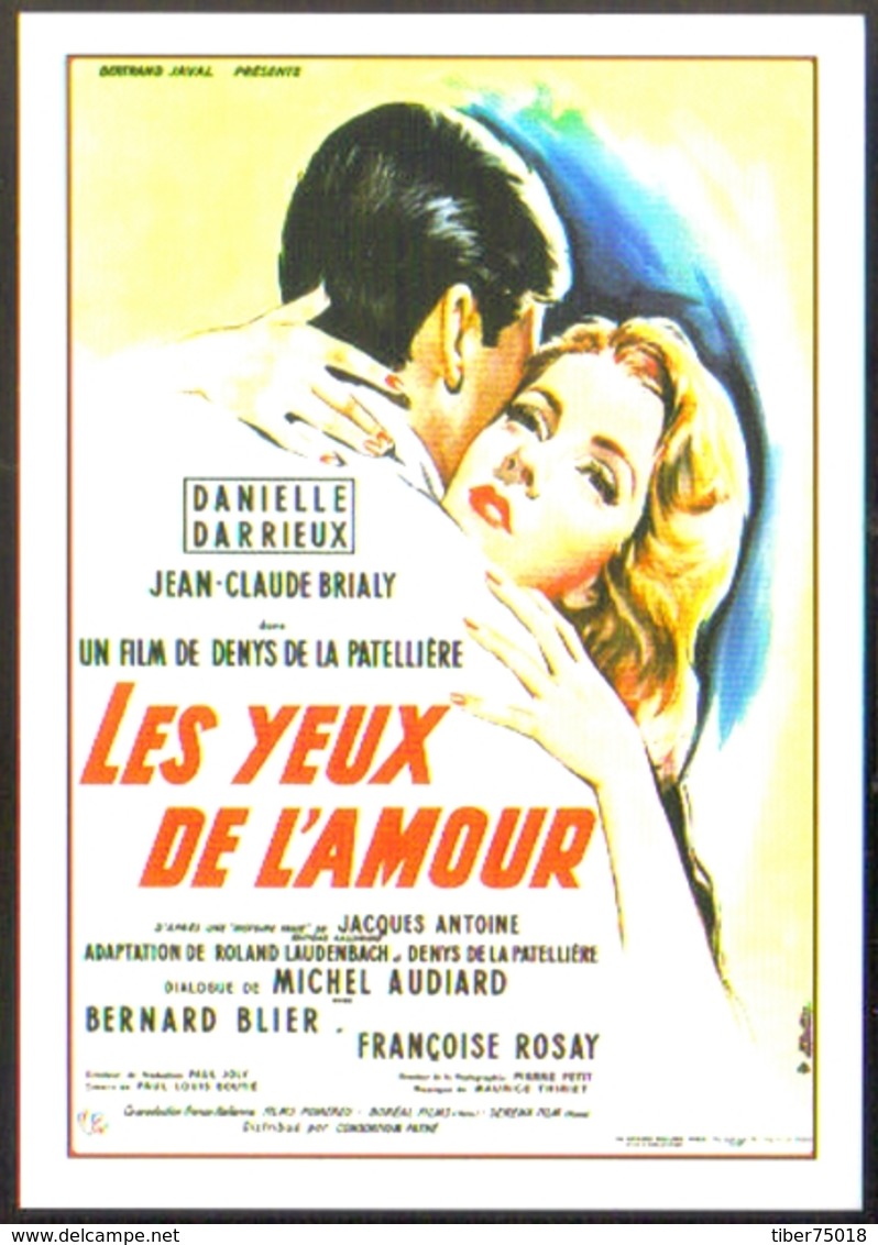 Carte Postale : Les Yeux De L'Amour (Danielle Darrieux - Cinéma Affiche Film) Illustration Michel Gourdon - Gourdon