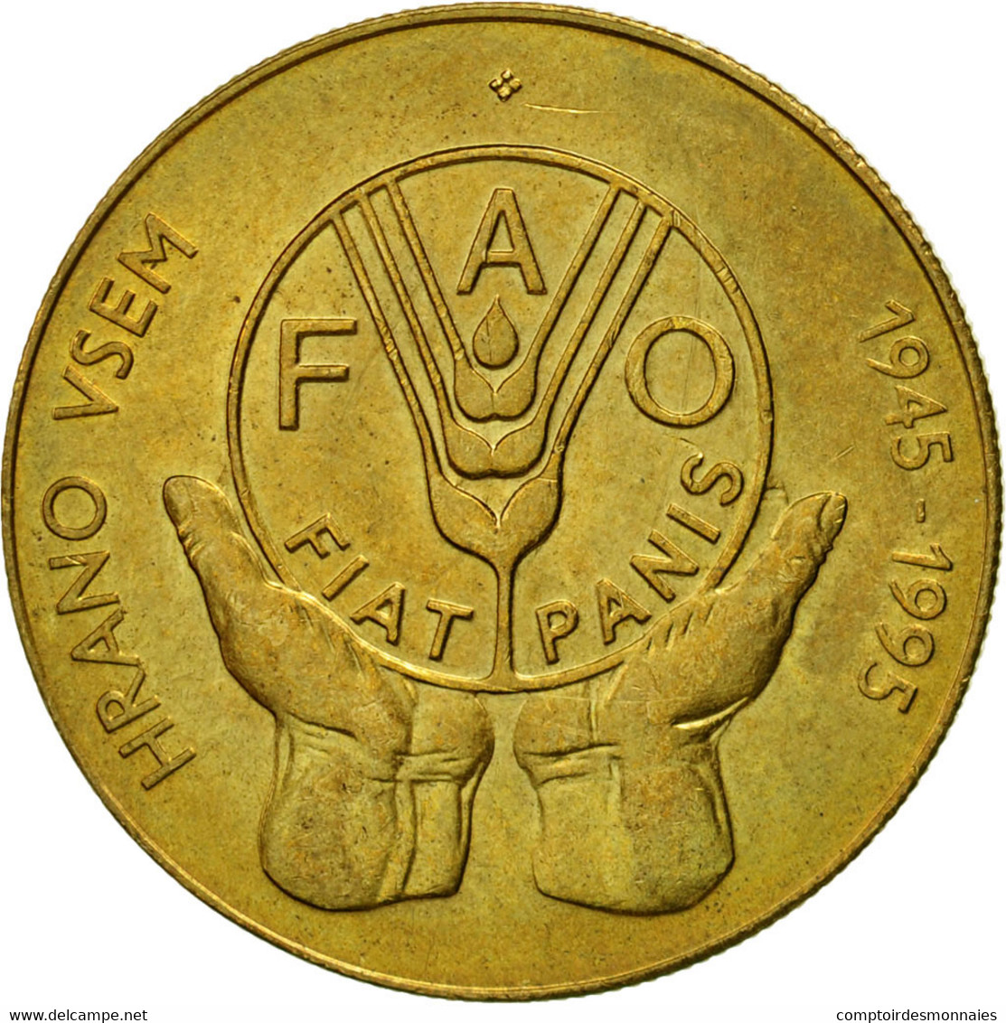 Monnaie, Slovénie, 5 Tolarjev, 1995, TTB, Nickel-brass, KM:21 - Slovenia