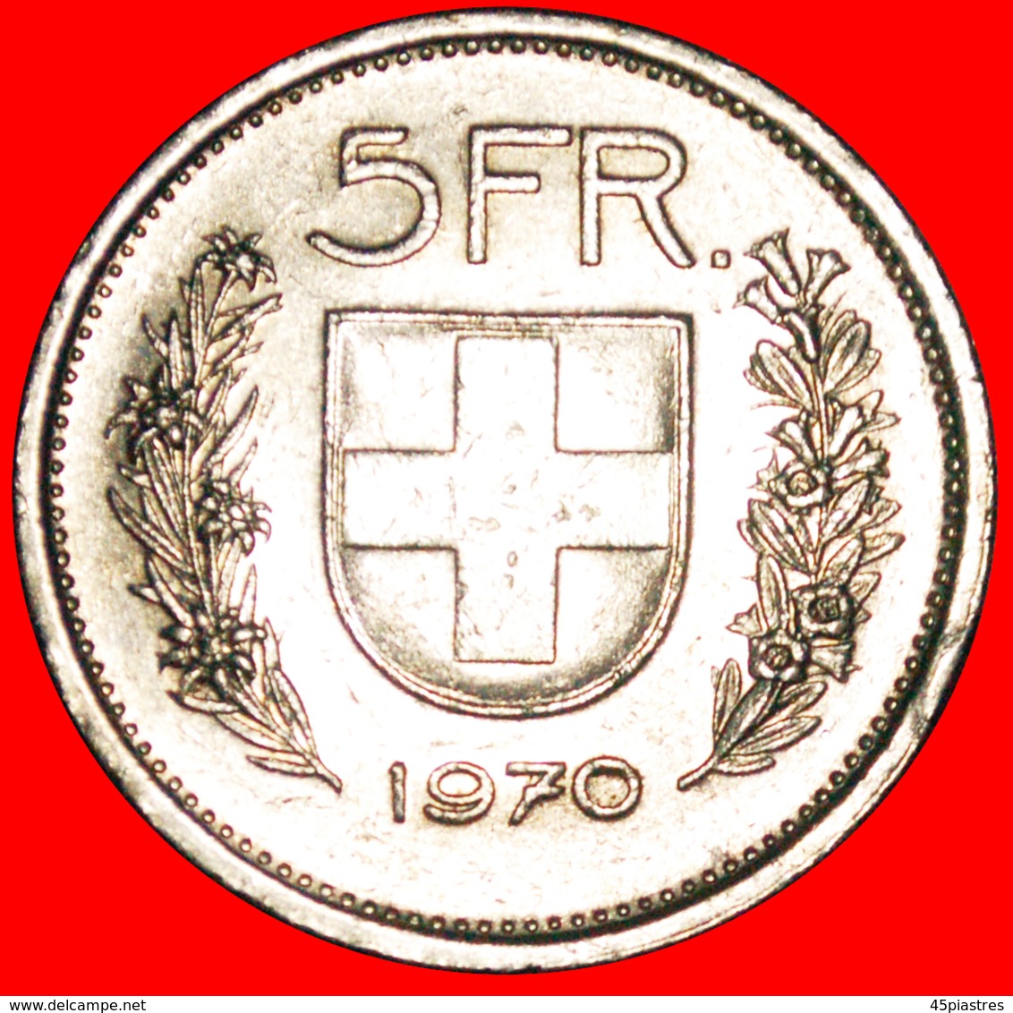 # WILLIAM TELL (1922-2018): SWITZERLAND ★ 5 FRANCS 1970! LOW START ★ NO RESERVE! - Altri & Non Classificati