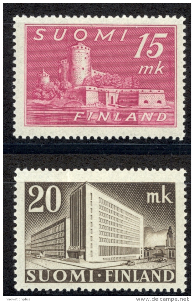 Finland Sc# 247-248 MH 1945 Buildings - Unused Stamps