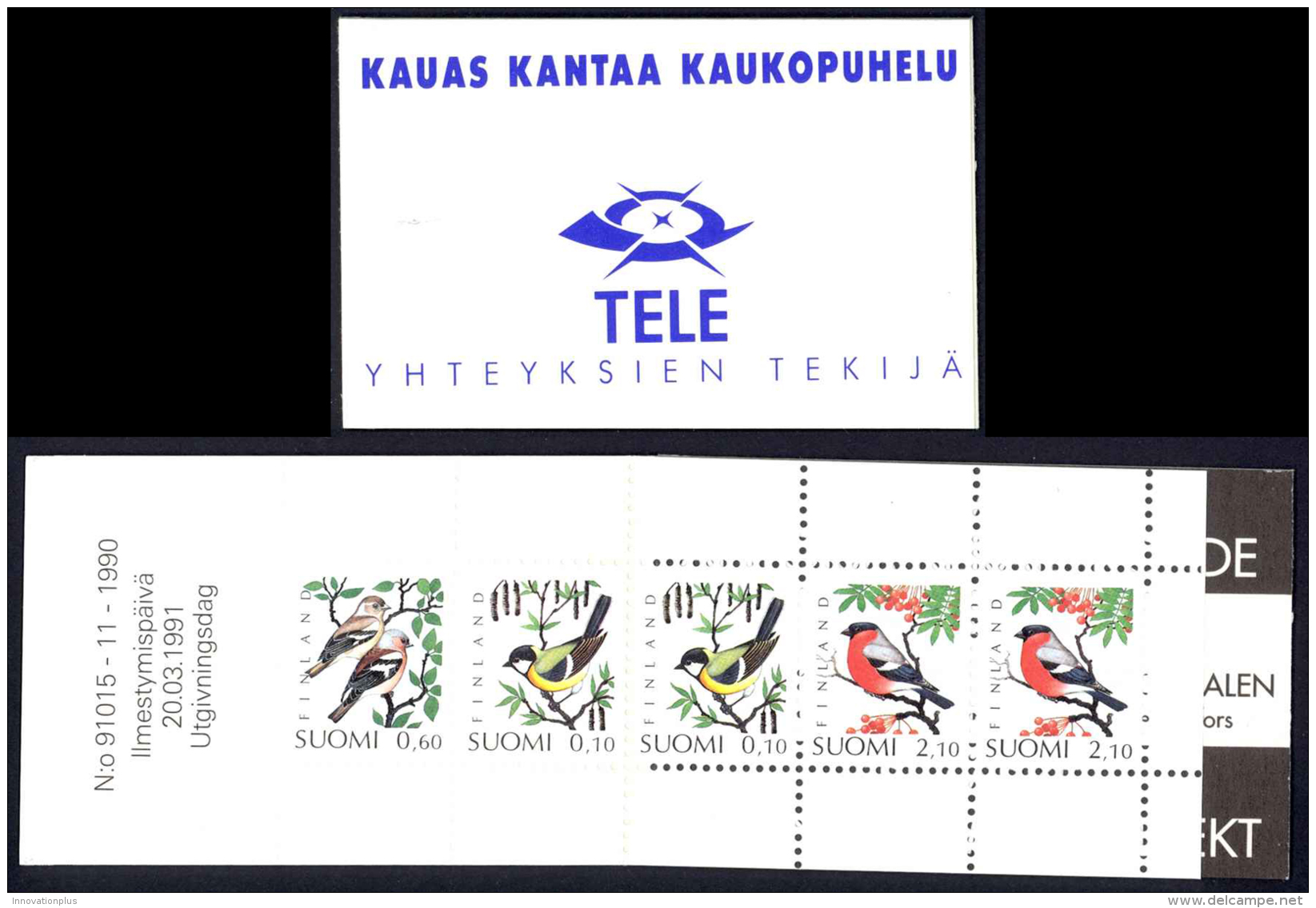 Finland Sc# 856a MNH Complete Booklet 1991-1999 Birds - Neufs