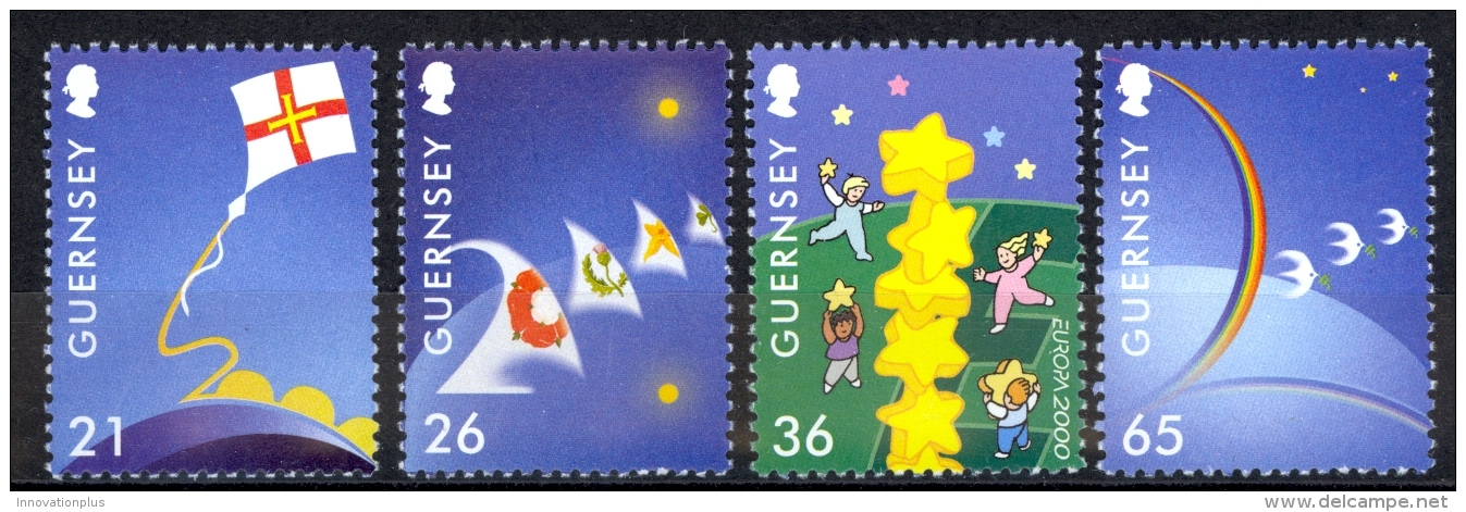 Guernsey Sc# 709-712 MNH 2000 Europa 2000 - Guernesey