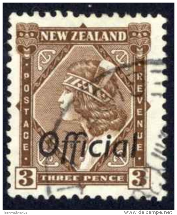 New Zealand Sc# O66 Used 1936-1942 3p Official - Officials