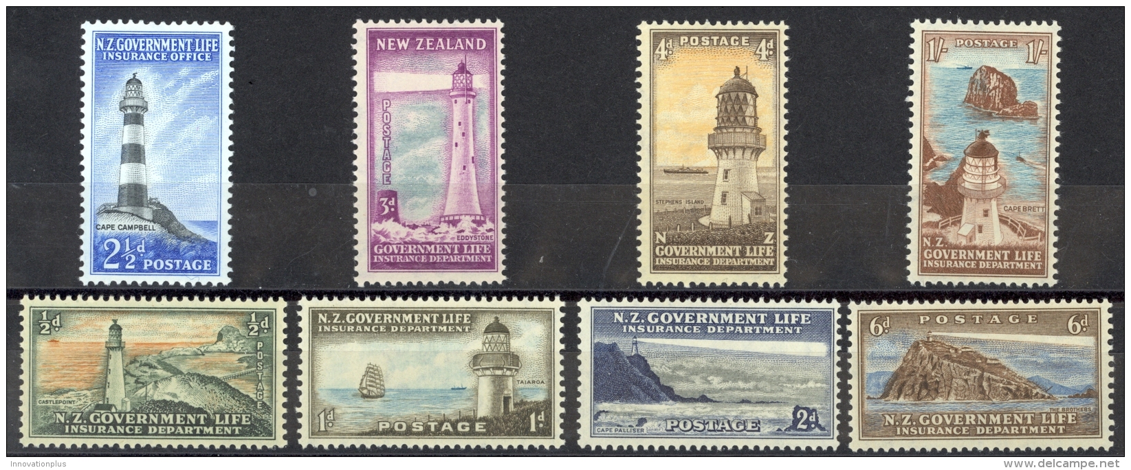 New Zealand Sc# OY29-OY36 MNH 1947-1965 Life Insurance - Service