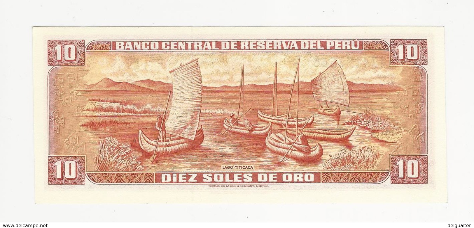 Peru 10 Soles 1976 UNC - Pérou