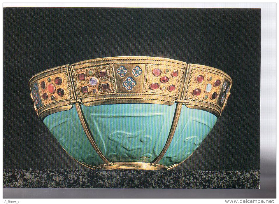 REF 343 :  CPM Coupe En Verre Turquoise Le Trésor De Saint Marc De Venise Grand Palais Paris 1984 - Kunstgegenstände