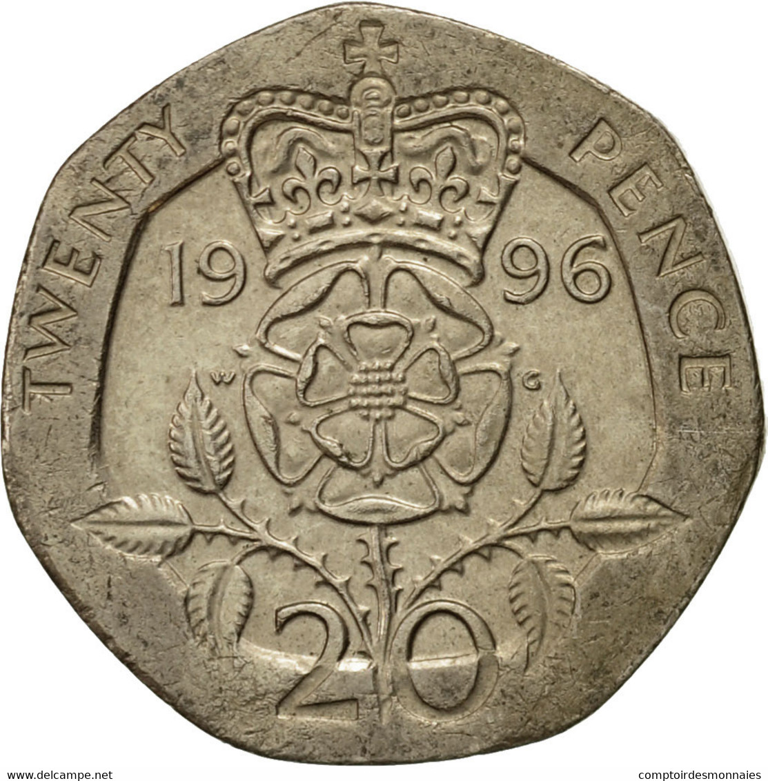 Monnaie, Grande-Bretagne, Elizabeth II, 20 Pence, 1996, TTB, Copper-nickel - 20 Pence