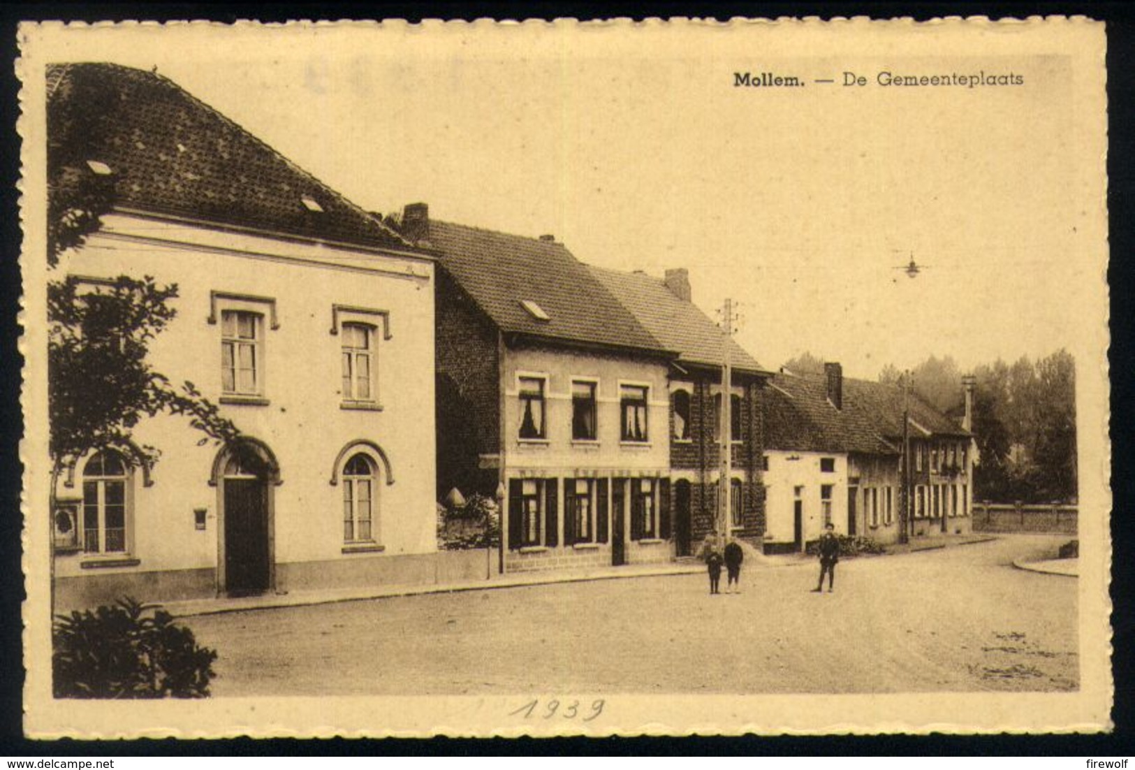 Z04 - Asse - Mollem - De Gemeenteplaats - Gebruikt 1939 - Asse