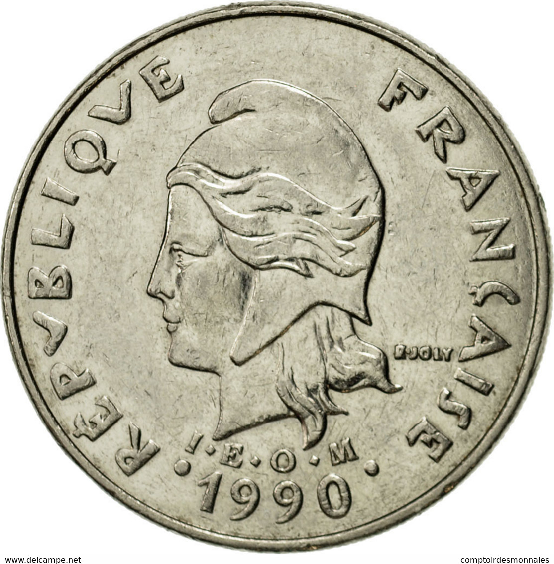 Monnaie, Nouvelle-Calédonie, 20 Francs, 1990, Paris, TTB, Nickel, KM:12 - New Caledonia