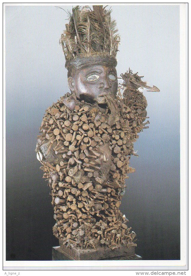 REF 348  :  CPM Art Africain CONGO Statue De Magie - Objets D'art