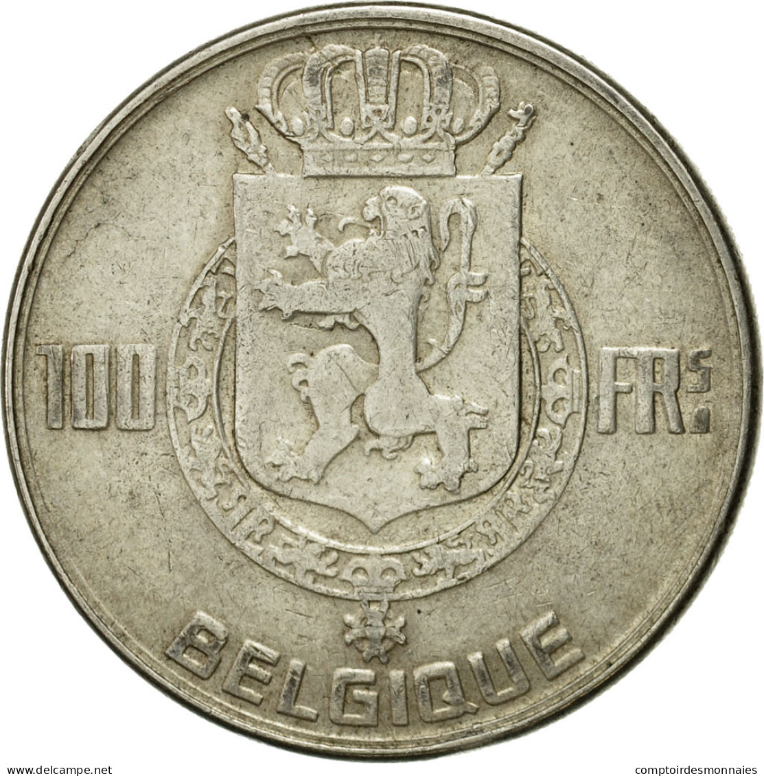 Monnaie, Belgique, 100 Francs, 100 Frank, 1950, TB, Argent, KM:138.1 - 100 Franc