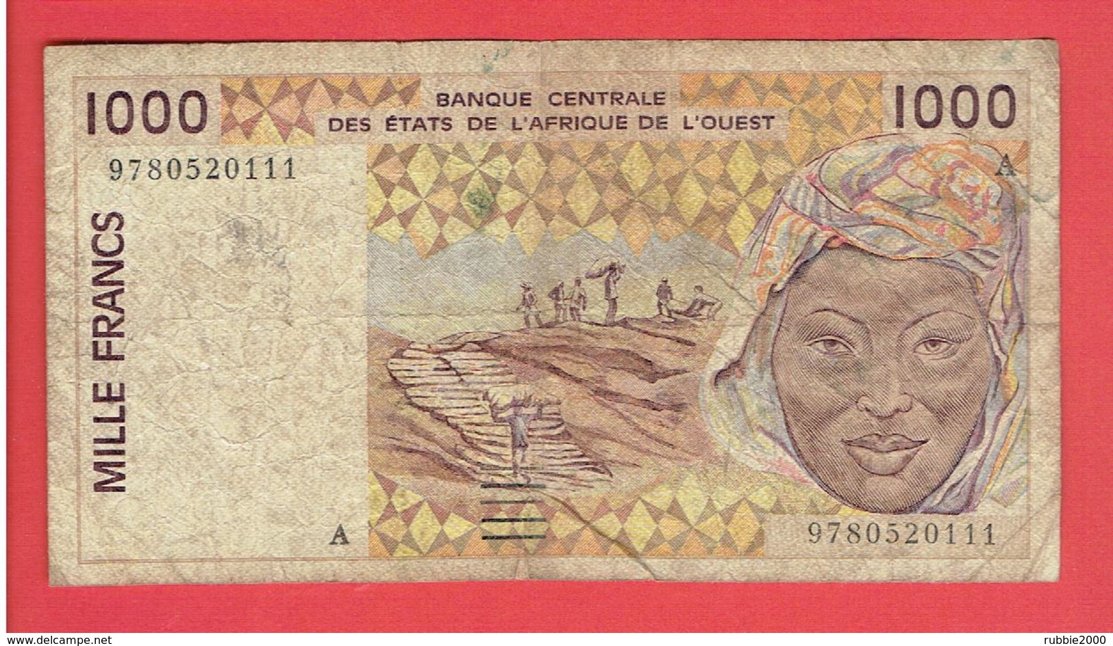 BANQUE CENTRALE DES ETATS DE L AFRIQUE DE L OUEST1000 FRANCS BILLET EN BON ETAT - Autres - Afrique