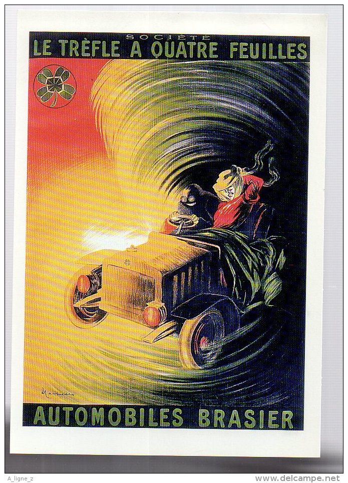 REF 336  :  CPM Publicité Automobile BRASIER Cappiello - Autres & Non Classés