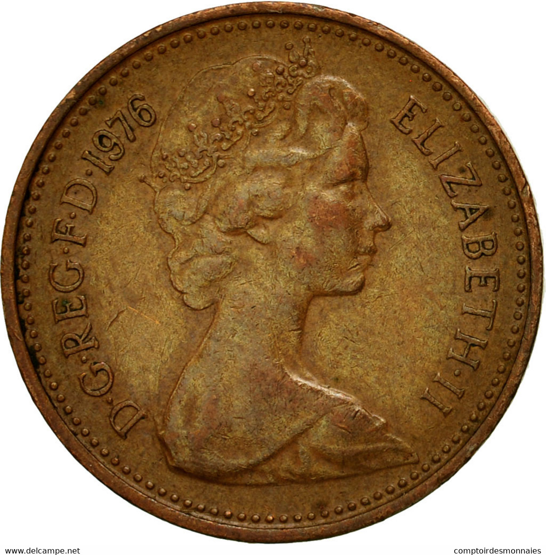 Monnaie, Grande-Bretagne, Elizabeth II, New Penny, 1976, TB, Bronze, KM:915 - 1 Penny & 1 New Penny